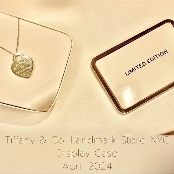 Tiffany & Co. Heart Tag Necklace RARE LIMITED EDITION 727 Fifth Ave Necklace - Picture 10 of 11